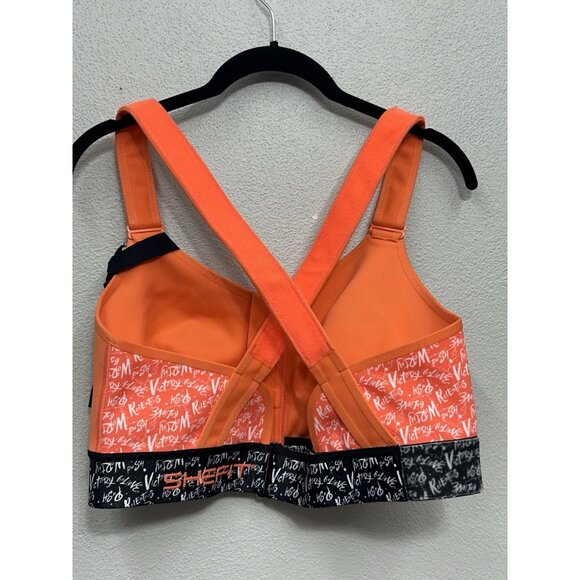 SheFit Flex Sports Bra 2Luxe Orange Believe Limited Edition High Impact NWT - Picture 2 of 5